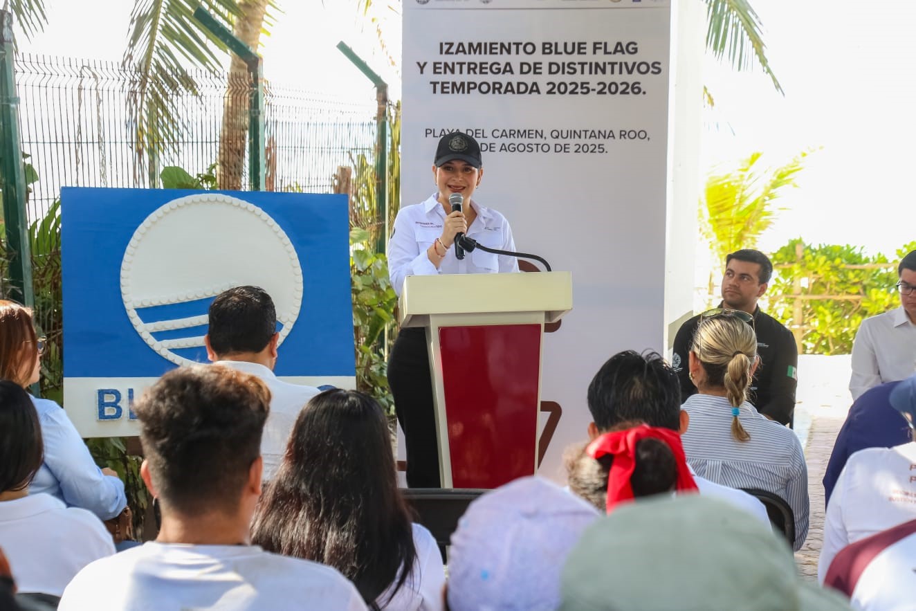 Playa del Carmen recibe ocho Distintivos Blue Flag y se reafirma como el destino turístico con más playas públicas en Quintana Roo