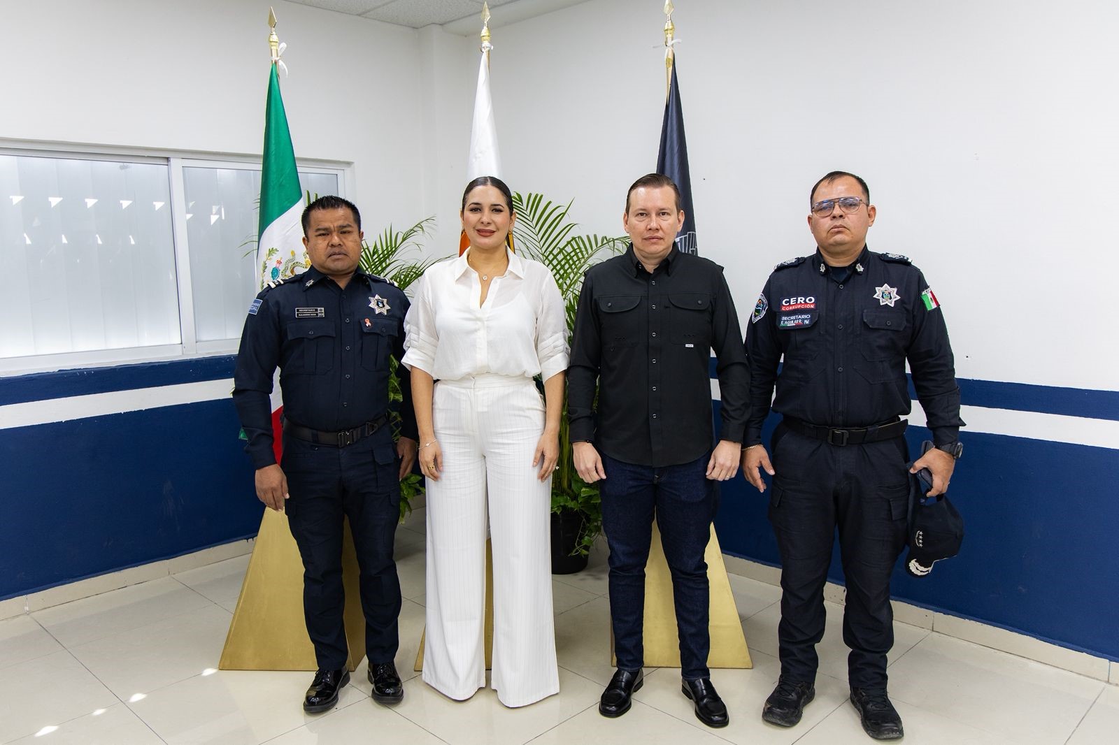 Estefanía Mercado reafirma su compromiso con la seguridad y la construcción de la paz en Playa del Carmen