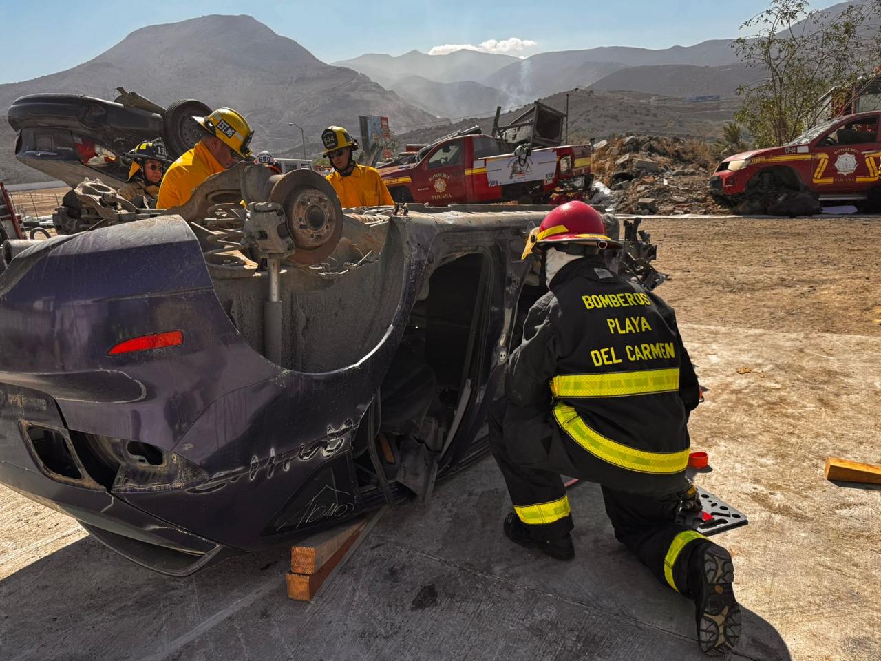 Gobierno de Estefanía Mercado impulsa la capacitación de bomberos en el 4º Congreso Internacional de Tijuana