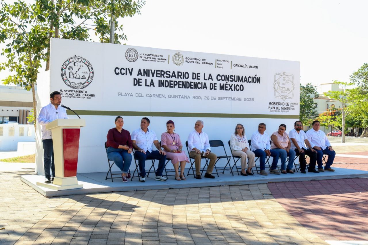 Gobierno de Estefanía Mercado conmemora el CCIV aniversario de la Consumación de la Independencia de México
