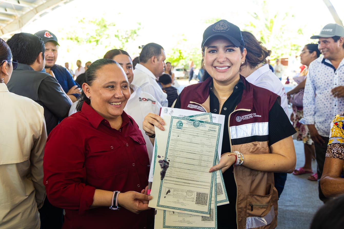 Estefanía Mercado y Cristina Torres encabezan la jornada “Tu identidad es tu derecho” en Playa del Carmen