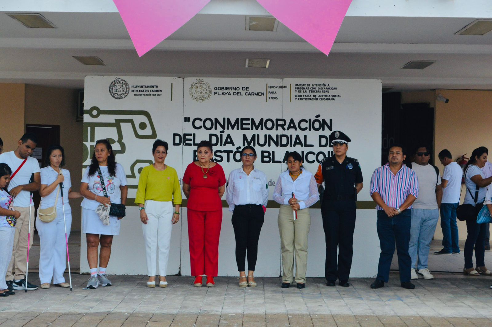 Gobierno de Playa del Carmen conmemora el Día Internacional del Bastón Blanco con actividades de inclusión y sensibilización