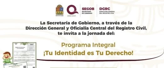 Gobierno de Playa del Carmen invita a la jornada gratuita “¡Tu Identidad es Tu Derecho!”