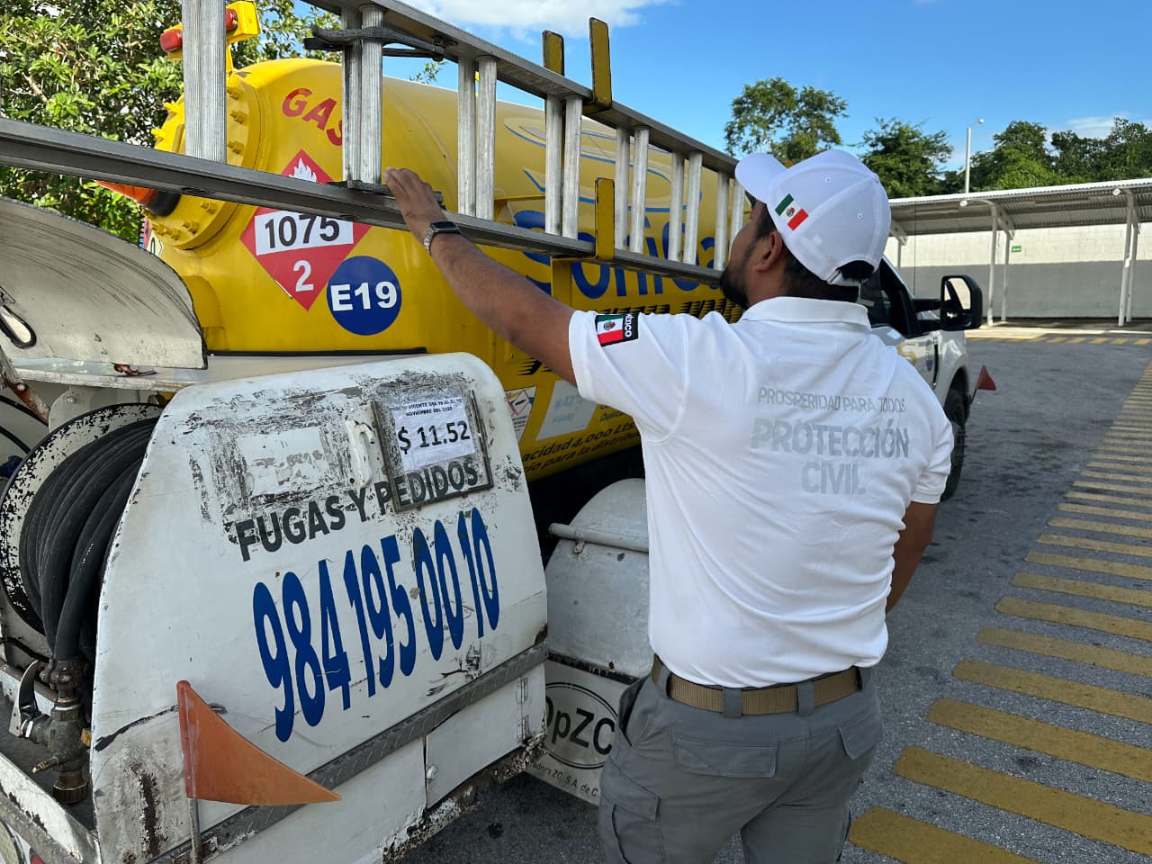 Gobierno de Estefanía Mercado fortalece la verificación preventiva en el transporte y manejo de gas LP