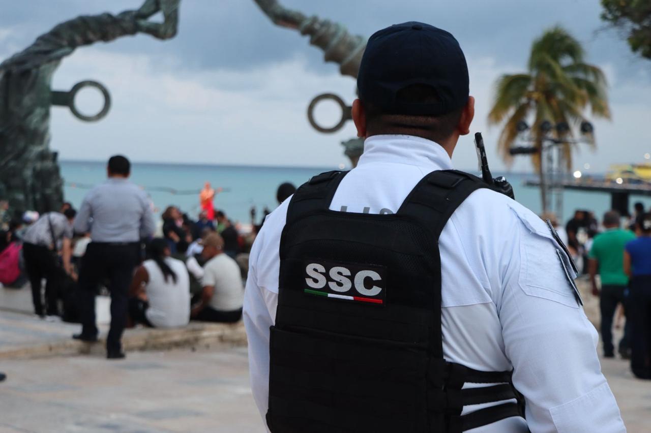 Mantiene SSC vigilancia permanente en playas y zona turística de Playa del Carmen