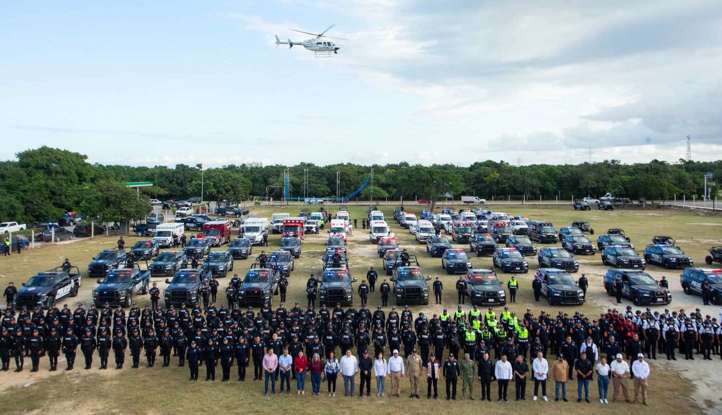 Estefanía Mercado pone en marcha el Operativo Guadalupe–Reyes 2025 en Playa del Carmen con fuerte despliegue de seguridad