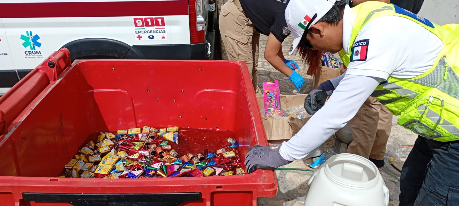 Operativo Guadalupe-Reyes retira de circulación una tonelada de pirotecnia asegurada en Playa del Carmen