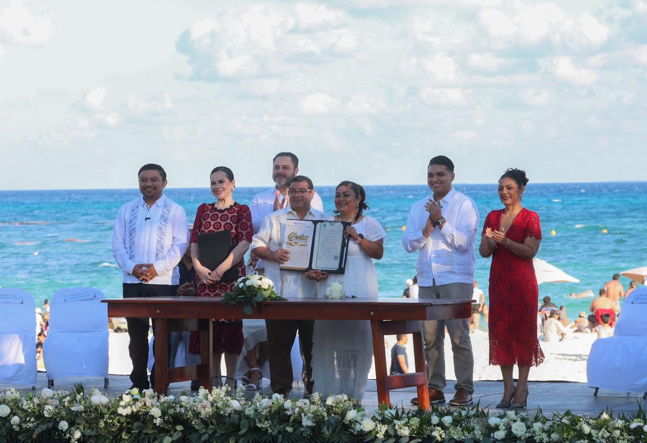 Gobierno de Estefanía Mercado fortalece la unión familiar con las Bodas Colectivas 2026 del DIF Playa del Carmen