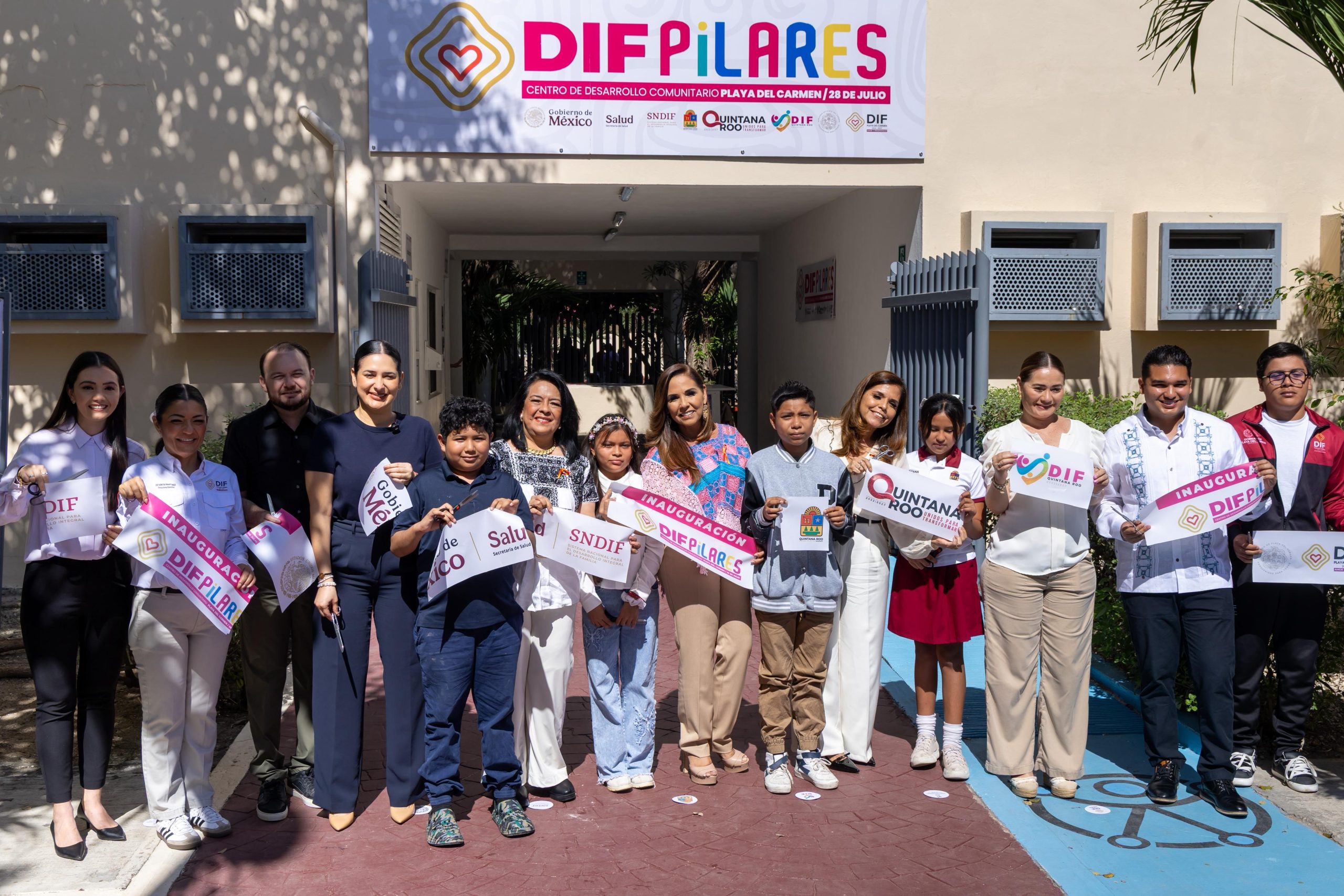 Gobiernos de Claudia Sheinbaum, Mara Lezama y Estefanía Mercado fortalecen políticas sociales con la inauguración del Centro de Desarrollo Comunitario “DIF Pilares 28 de Julio”