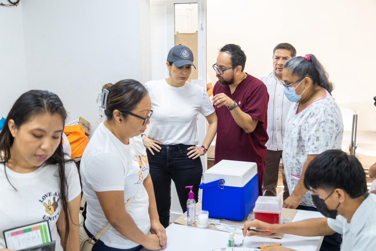 Supervisa Estefanía Mercado Mega Brigada de Servicios Públicos en Puerto Aventuras