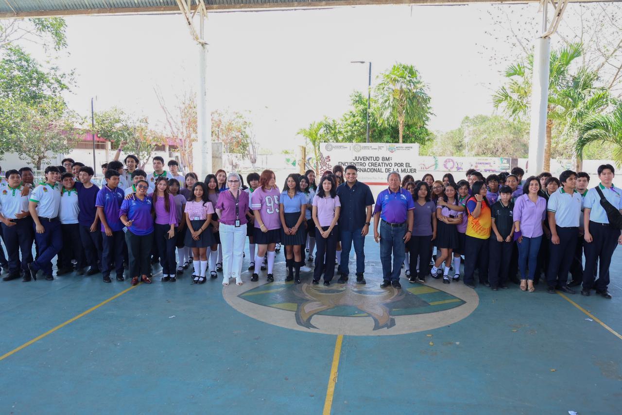 DIF Playa del Carmen impulsa rally juvenil por la igualdad y los derechos de las mujeres