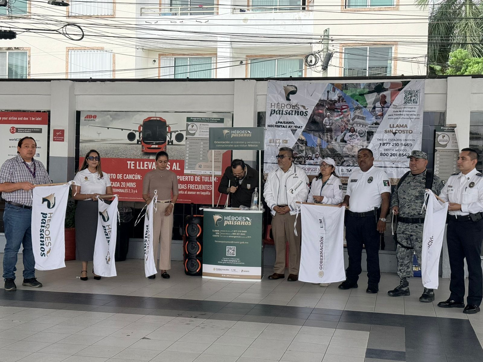 Gobierno de Estefanía Mercado participa en el arranque del programa “Héroes Paisano Semana Santa 2026”