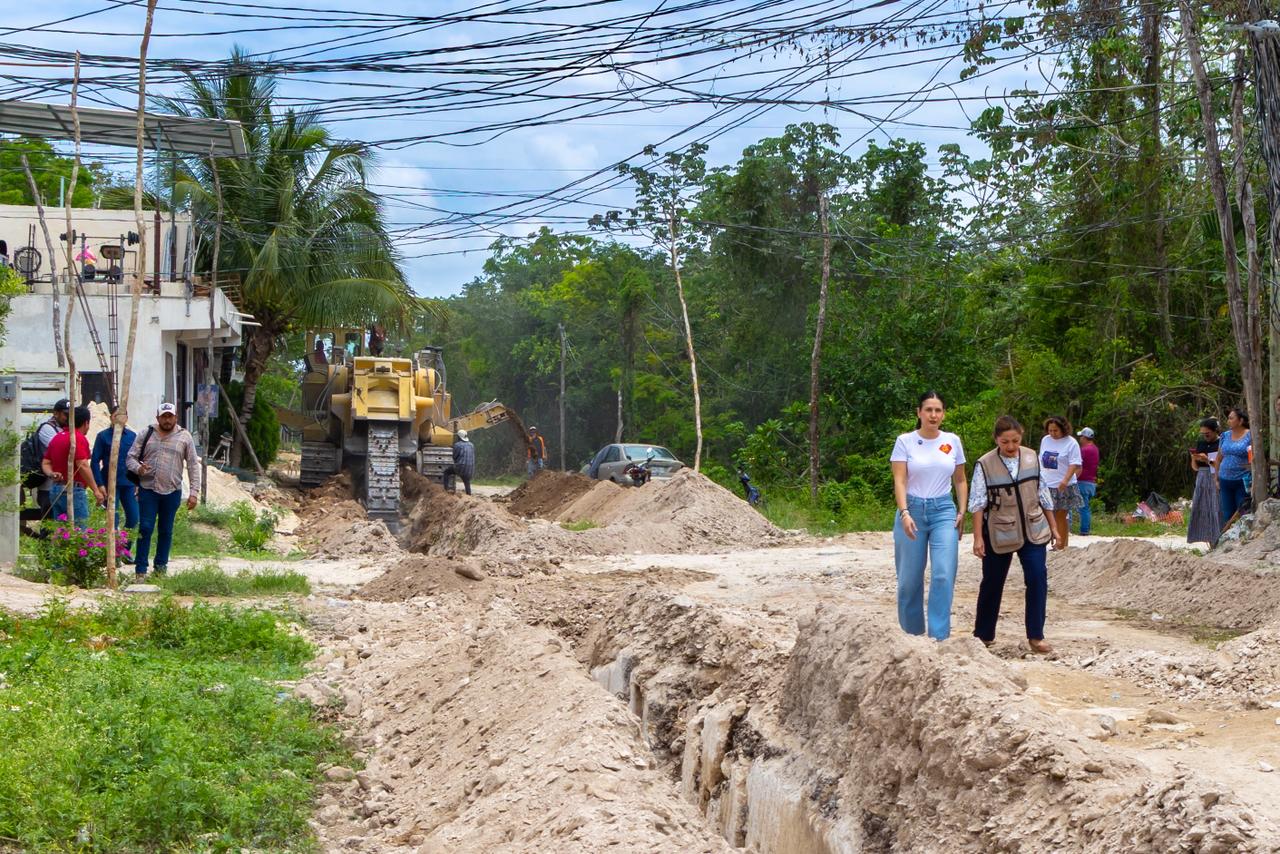 Obra de Estefanía Mercado garantizará el agua potable para toda la colonia Cristo Rey